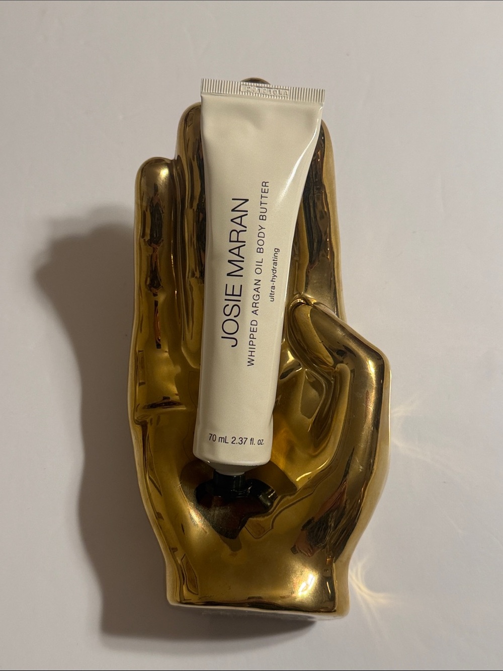 JOSIE MARAN Warm Amber Whipped Argan Oil Body Butter Ultra Hydrating 2.37oz